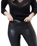 Faux Leather Legging in Black