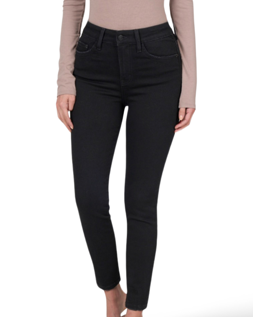 J. Jill Denim Jeans Premium Flex High Rise Leggings Stretch Black Size 10