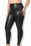 Faux Leather Legging in Black