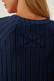 Ribbed Thumbhole Sleeve Lightweight Sweater in Various Colors