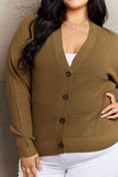 Kiss Me Tonight Button Down Cardigan in Olive