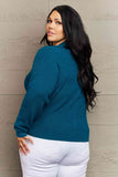 Kiss Me Tonight Button Down Cardigan in Teal