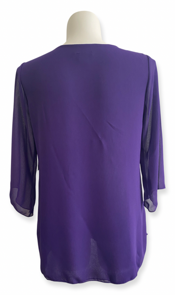 Sheerly You Jest Tunic in Purple