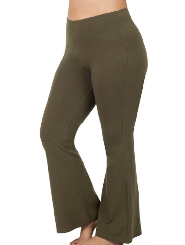 Stretch Yoga Pant in Olive Green – Jill Alexander Designs