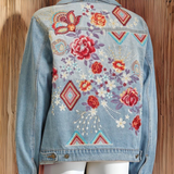 A Rose From the Ashes Denim Jacket