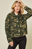 Now You See Me Distressed Camo Jacket