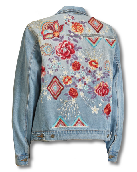 A Rose From the Ashes Denim Jacket